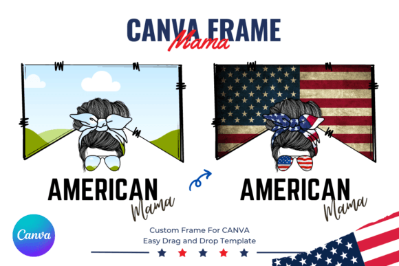 American Mama Canva Frame Template: Your Instant Branding Toolkit