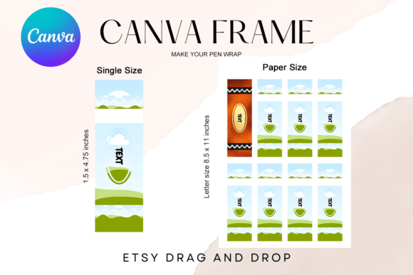 Crayon Pen Wrap Canva Frame Template: A Creative Designer's Secret