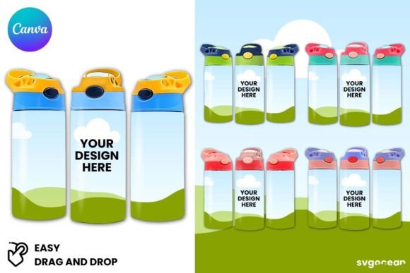 Elevate Your Kids' Brand with 12oz Tumbler Mockups