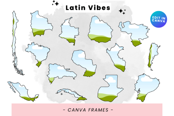 Latin Vibes: Canva Frames for Vibrant Design