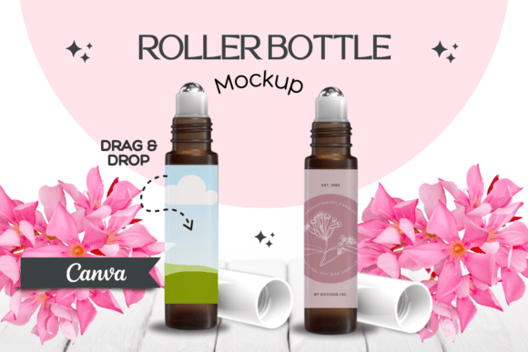 Roller Bottle 10ml Canva Mockup: Elevate Your Product Visuals