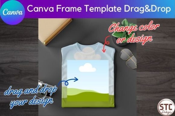 Unisex T-shirt Mockup Canva Frame: Your Design Shortcut