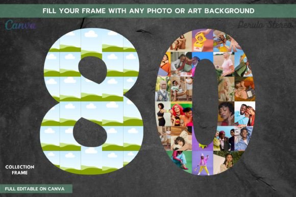 Unlock Creative Flexibility with the Number 80 Collage Frame